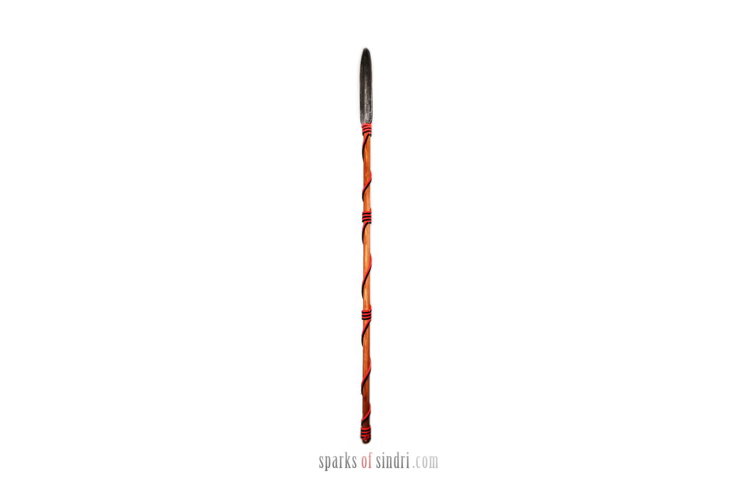 Spear with Red String | Wood | Knight Medieval Viking