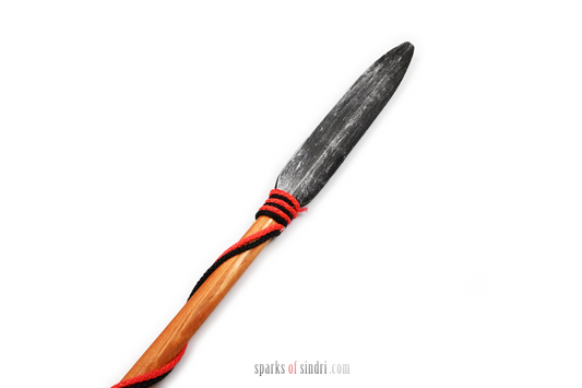 Spear with Red String | Wood | Knight Medieval Viking