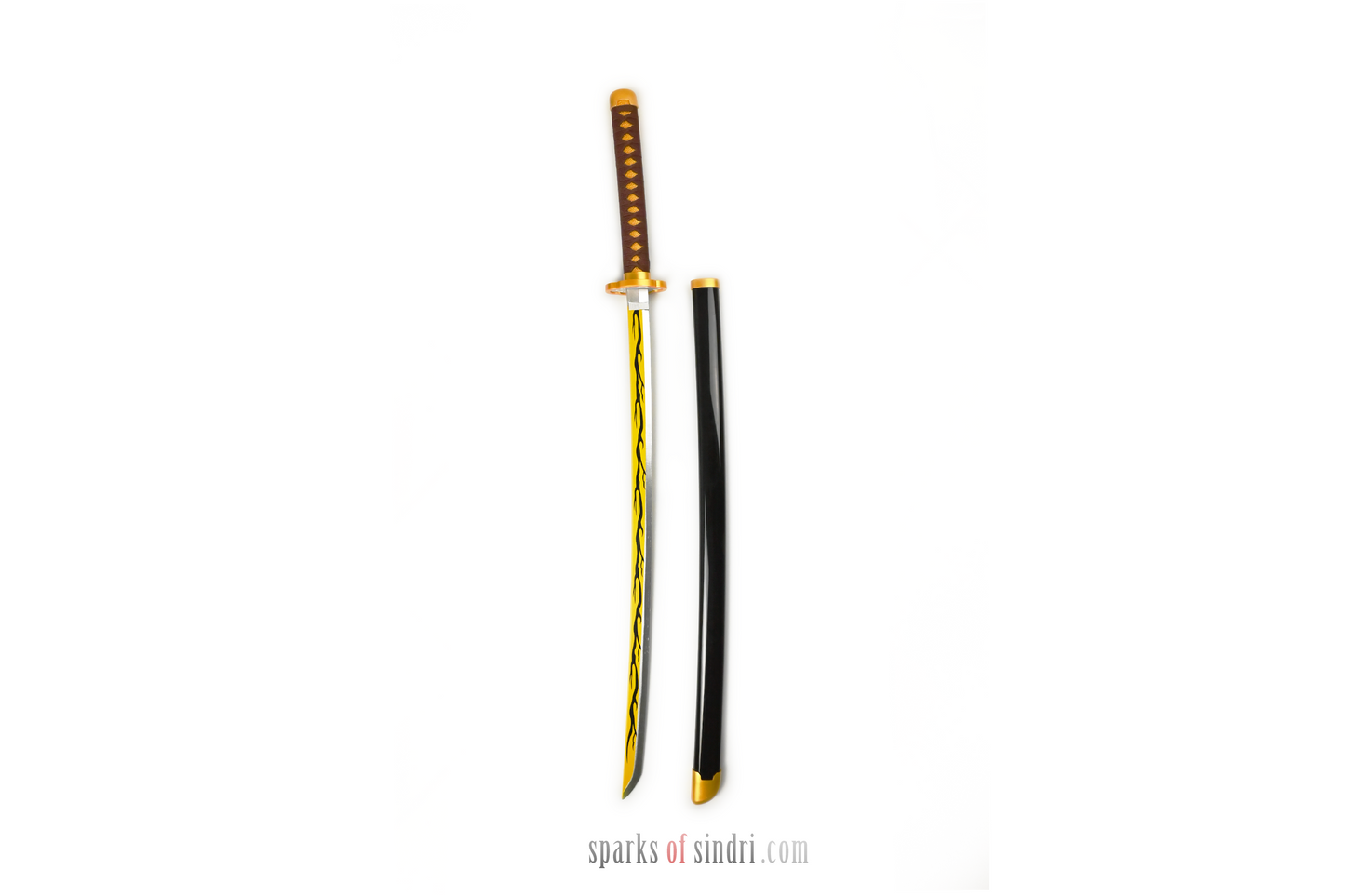 Yellow Katana | Wood | 104 cm | Demon Slayer