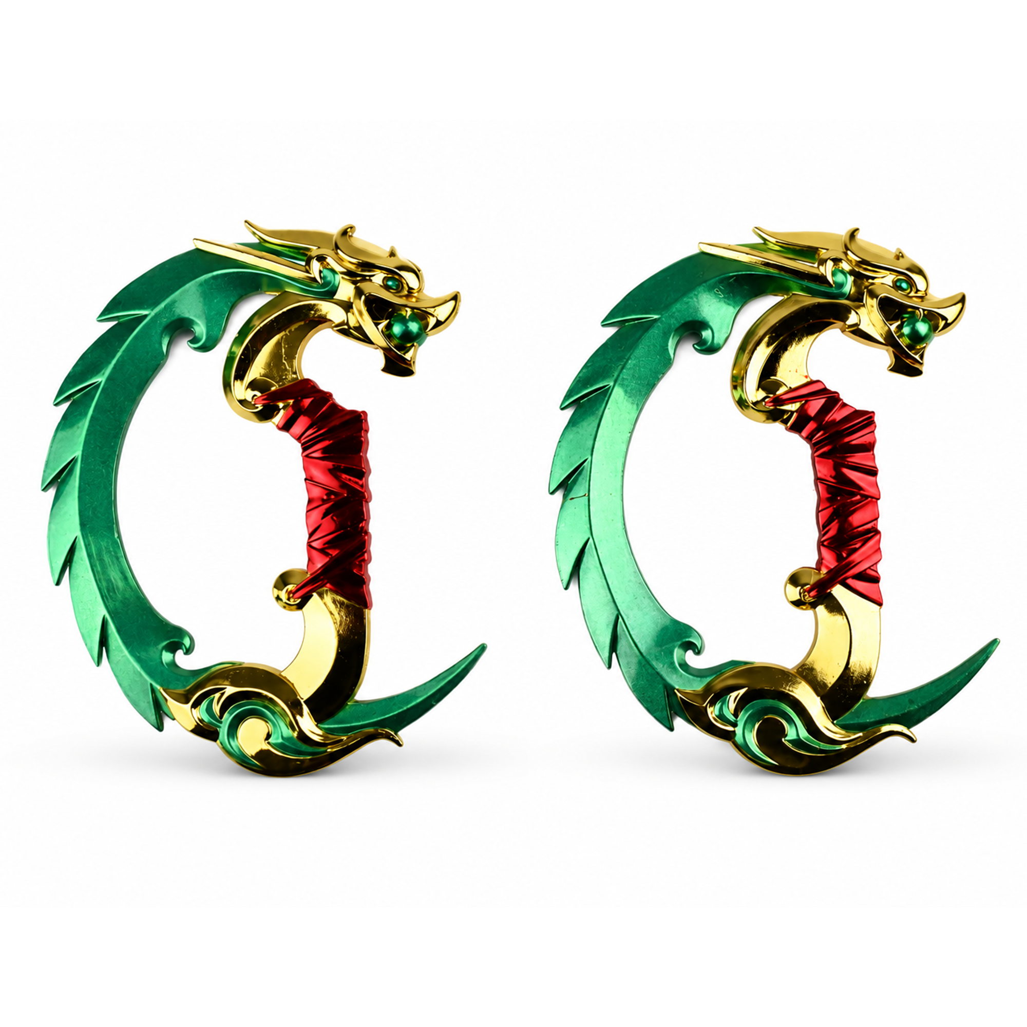 Turquise Blades Of Imperium | 16 cm | Metal | Gaming Keychain | Valorant thumbnail 3