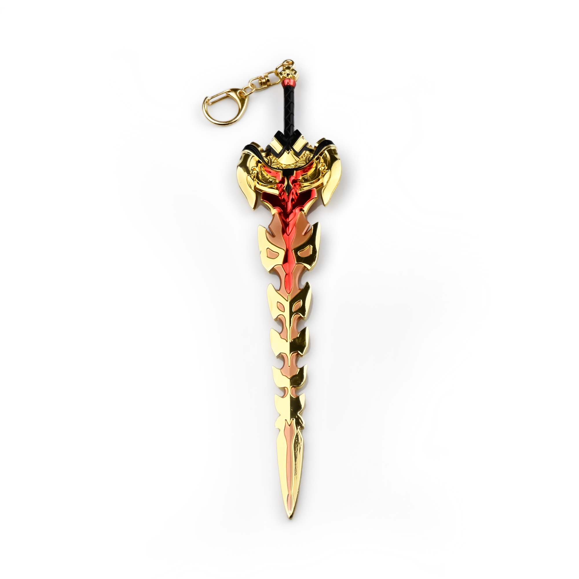 Gold Crimson Sword | 22 cm | Metal | Gaming Keychain | Genshin Impact image 1