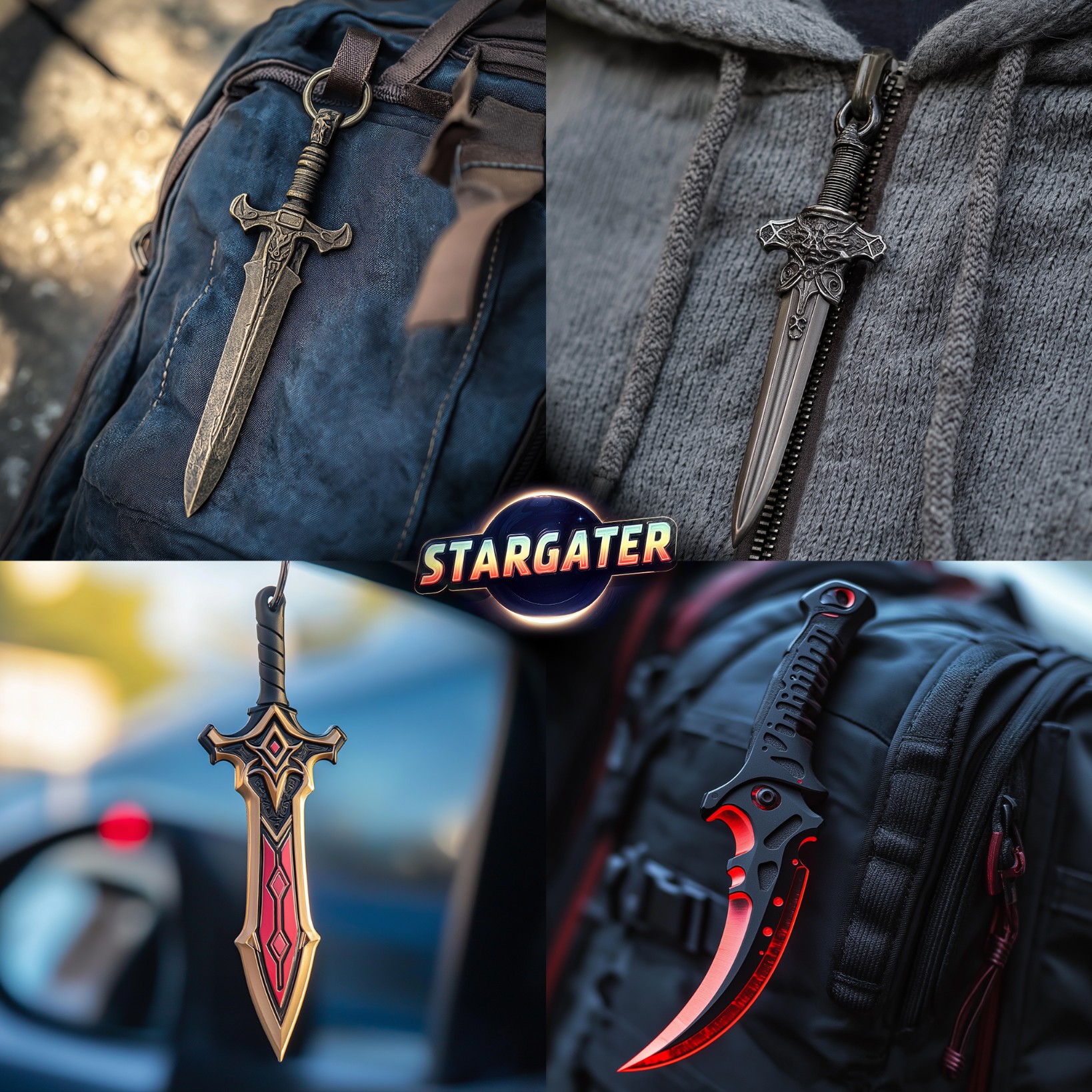 Kratos Leviathan Axe | 12 cm | Metal | Gaming Keychain | God Of War thumbnail 2