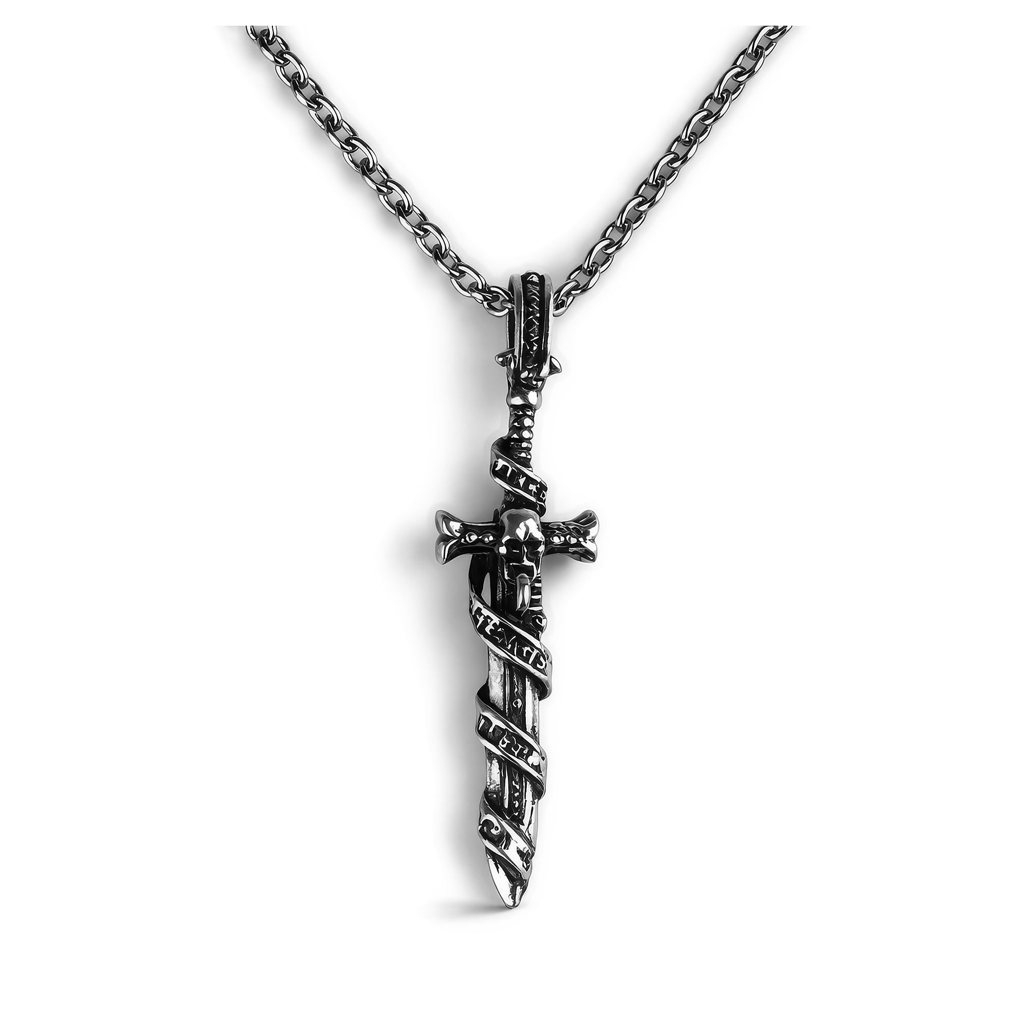 Black Templar Sword | 5 cm | Metal | Gaming Pendant | Warhammer 40k thumbnail 2