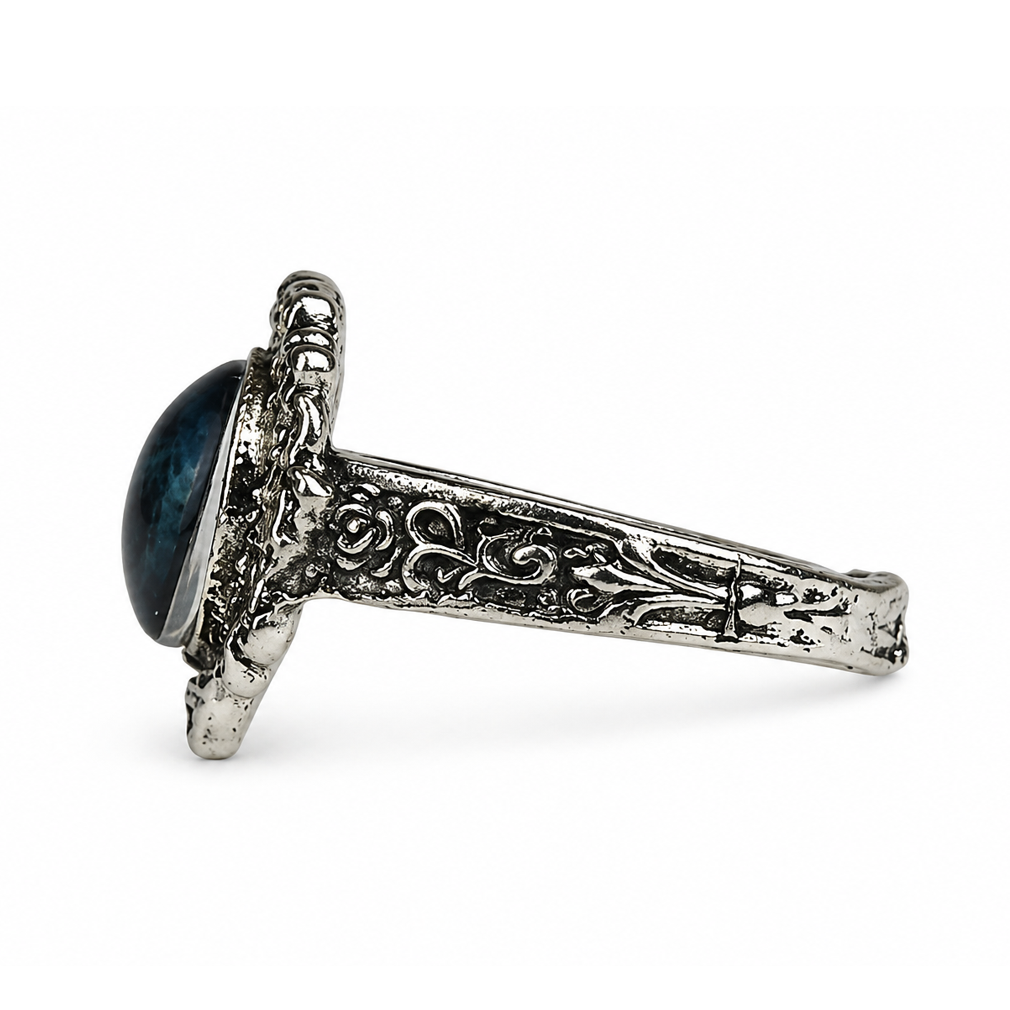 Dark Moon | Adjustable Size | Metal | Gaming Ring | Elden Ring thumbnail 4