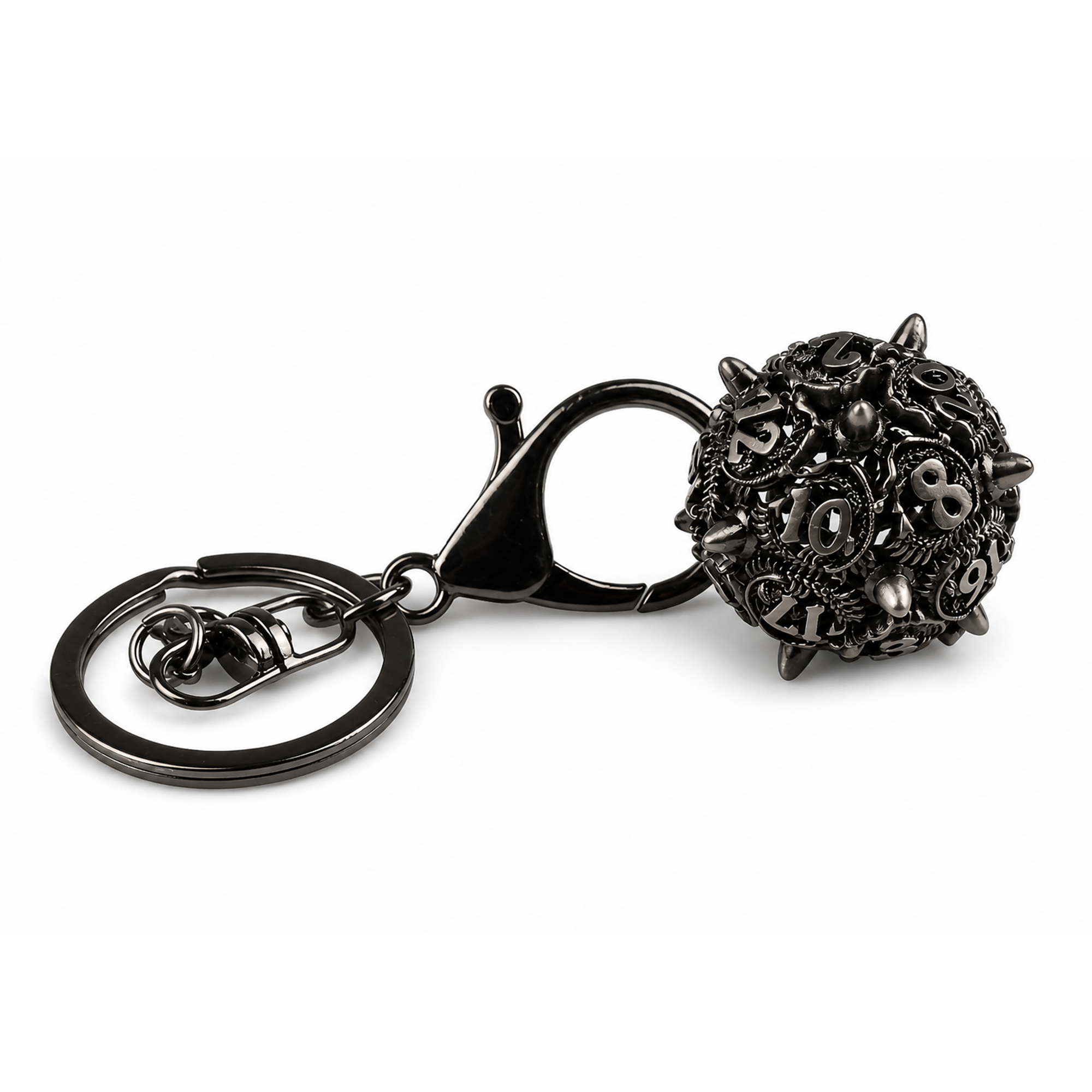 Container | 4 cm | Metal | Keychain Mini Dice | Dungeons and Dragons thumbnail 4