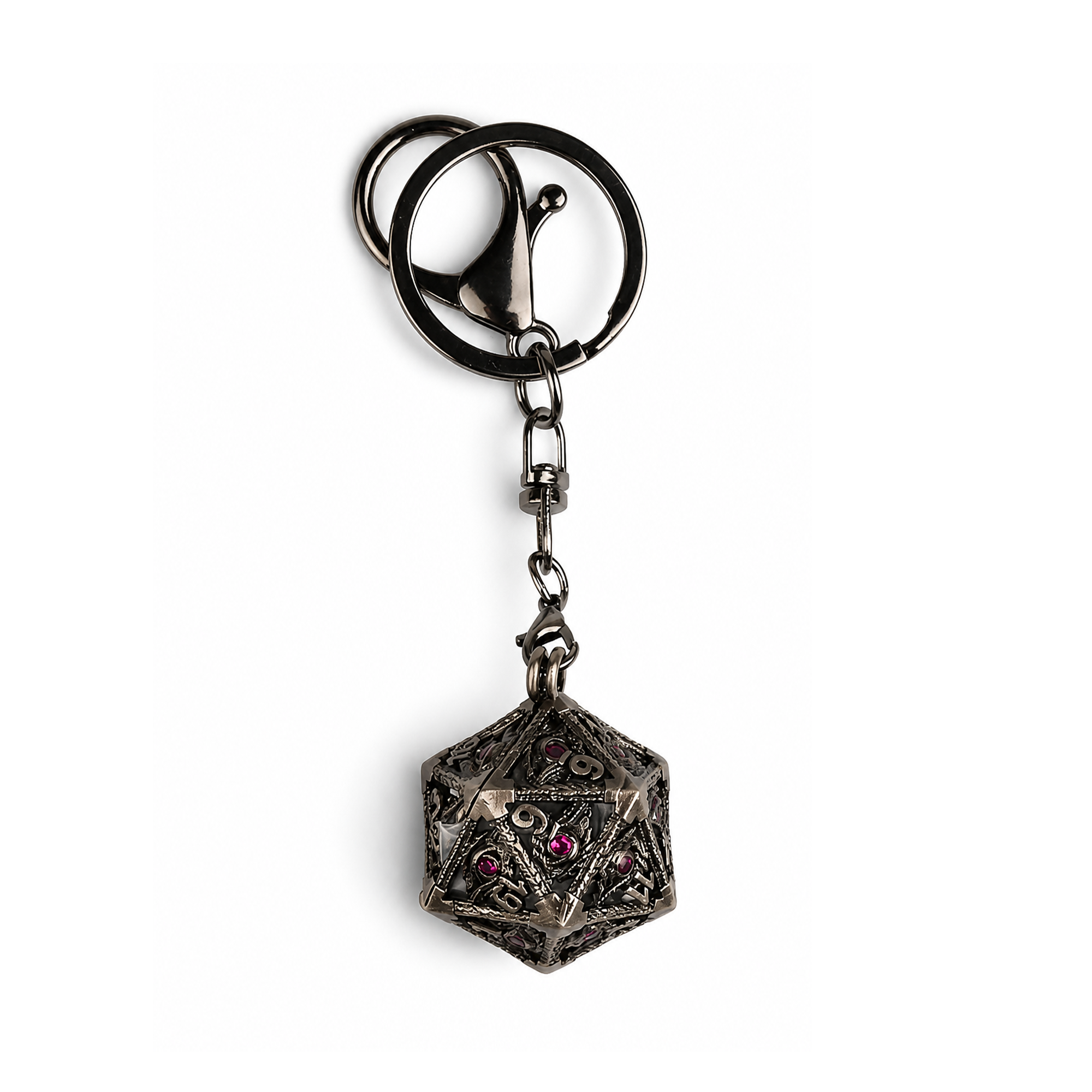 Container | 4 cm | Metal | Keychain Mini Dice | Dungeons and Dragons thumbnail 3