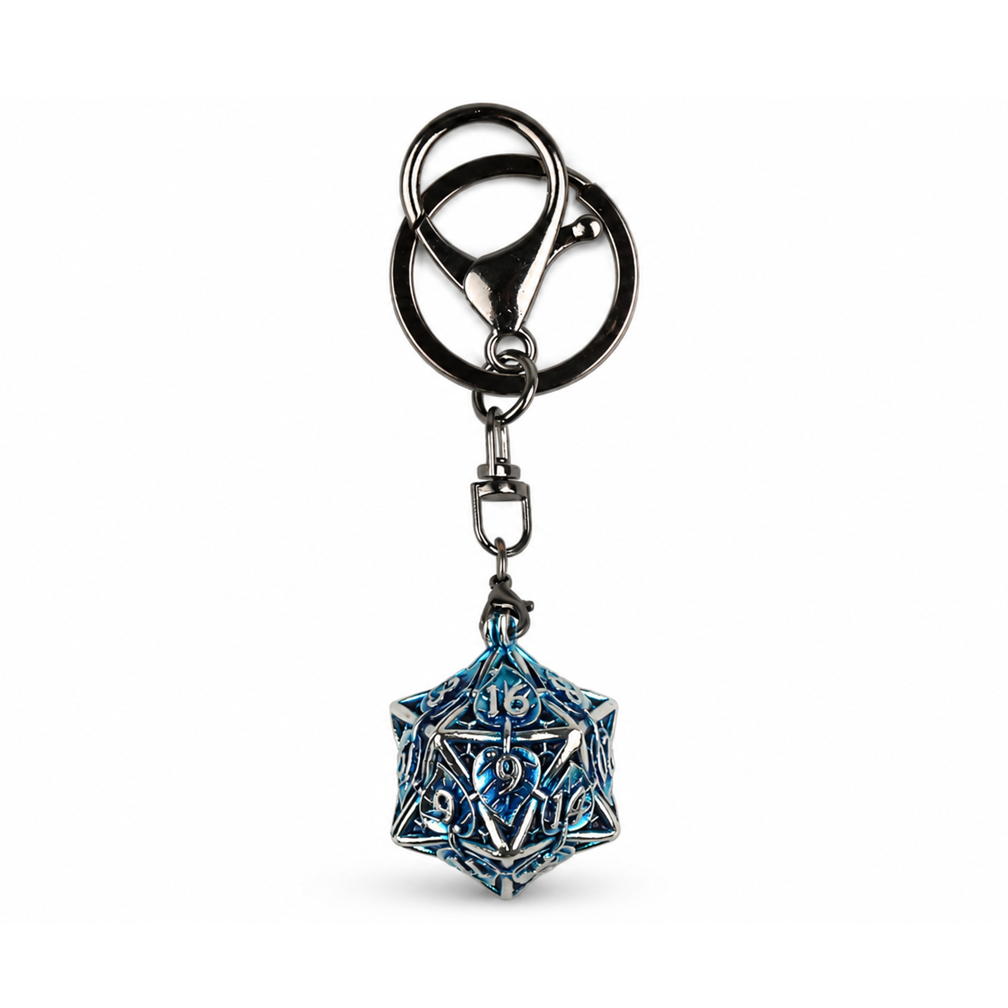 Frozen Leaf Of Lorien | 4 cm | Metal | Keychain Mini Dice | Lord Of The Rings thumbnail 3