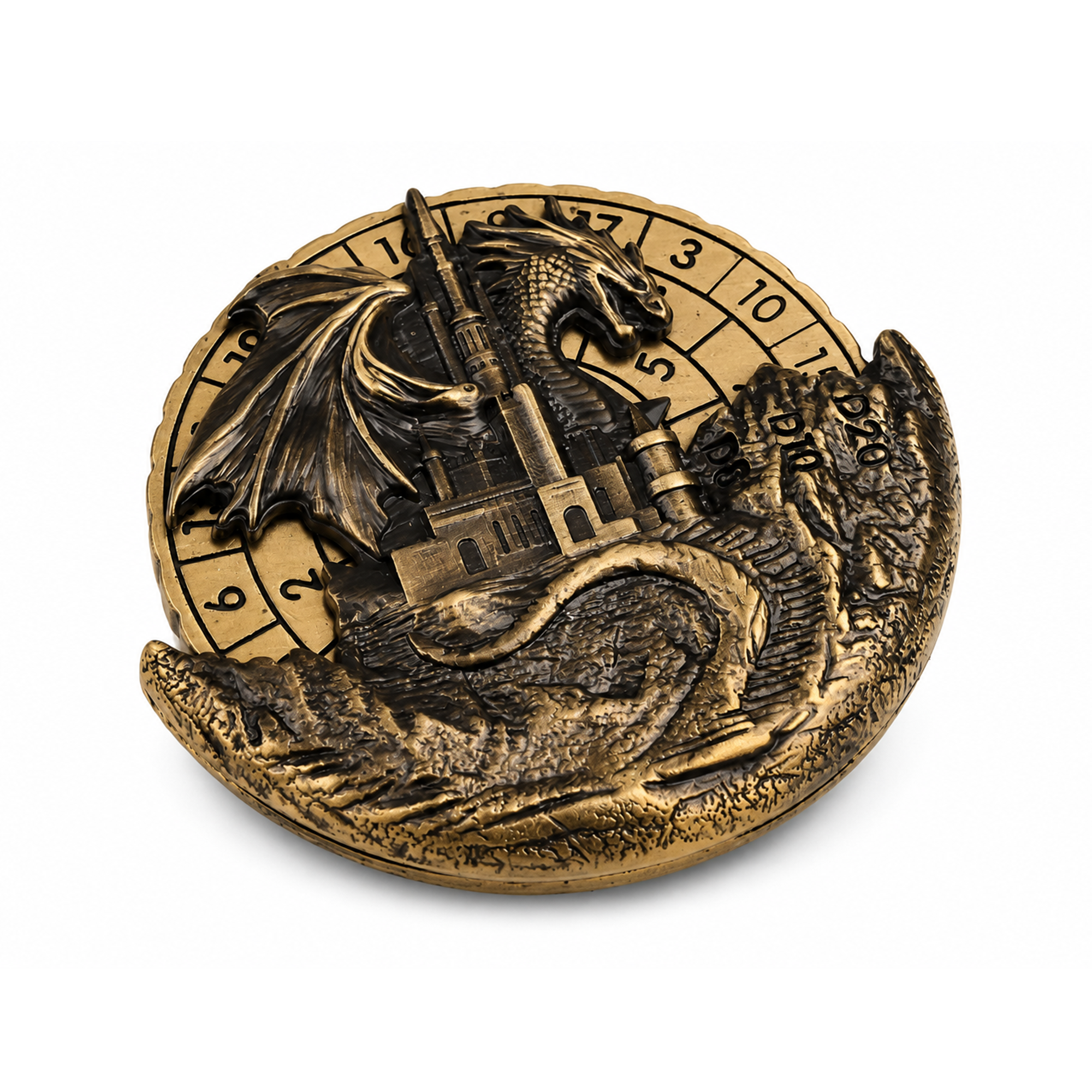 Dragon | 4 cm | Metal | Wheel Dice | Dungeons and Dragons thumbnail 4