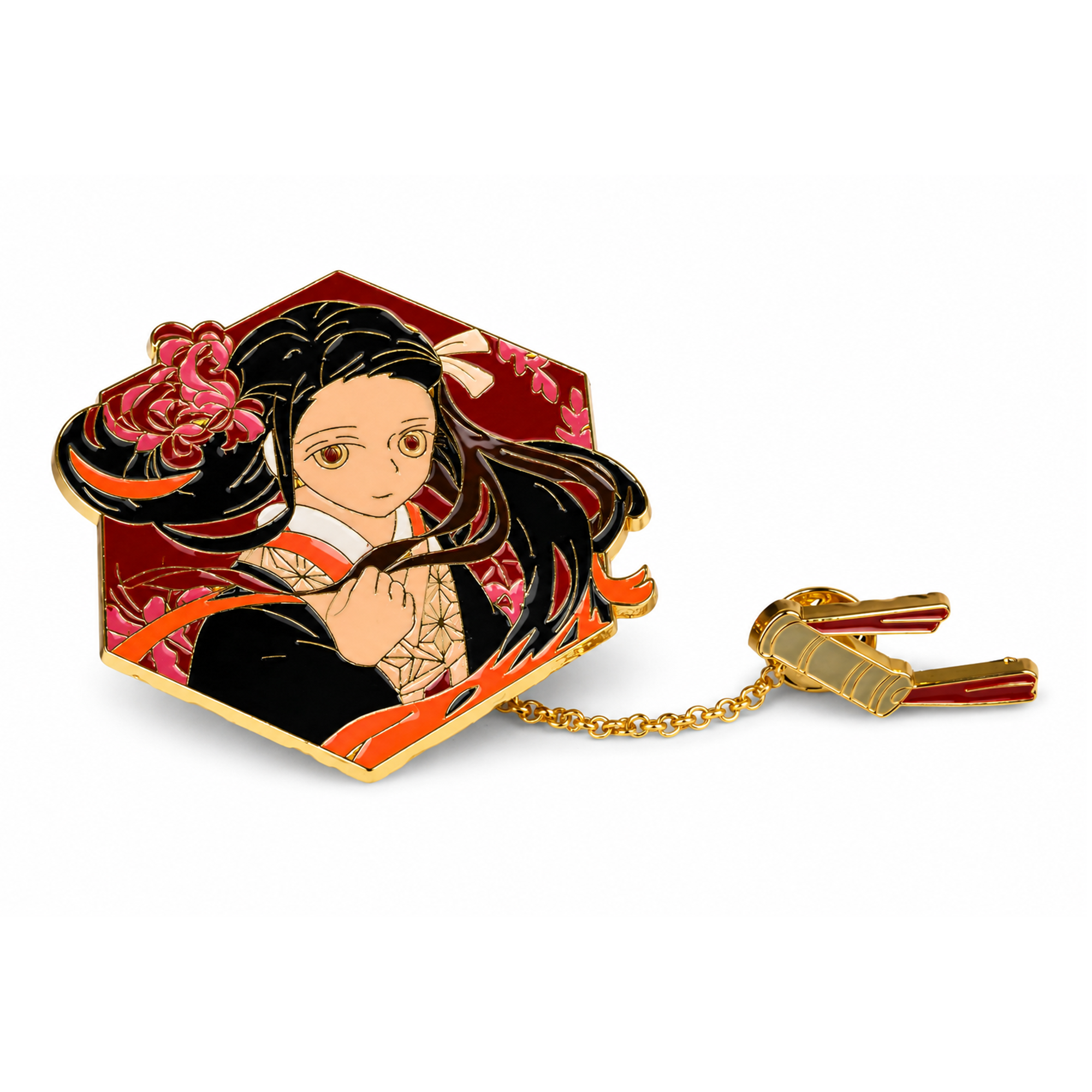 Nezuko Kamado | 6 cm | Metal | Anime Pin | Demon Slayer image 1