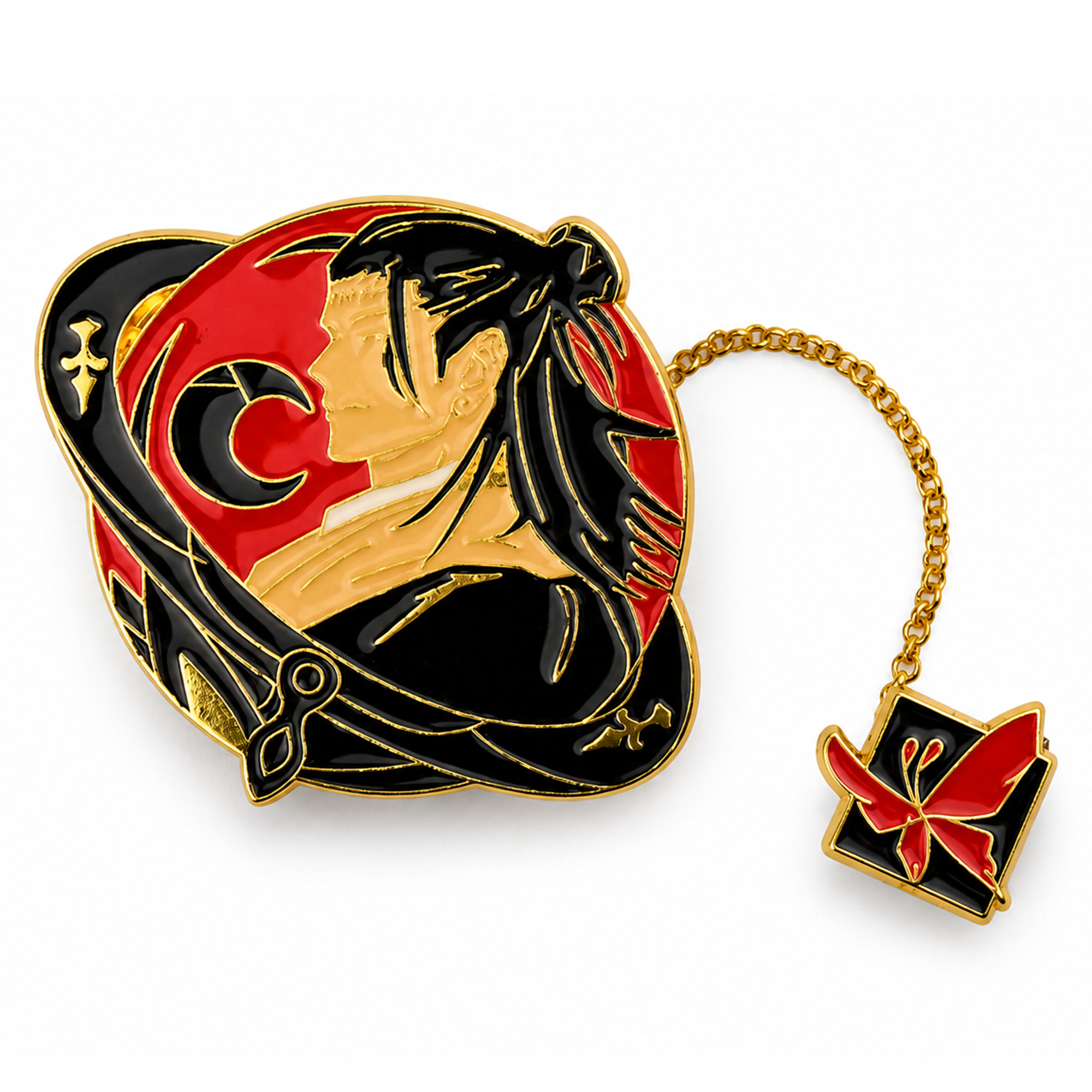 Suguru Geto | 6 cm | Metal | Anime Pin | Jujutsu Kaisen thumbnail 2