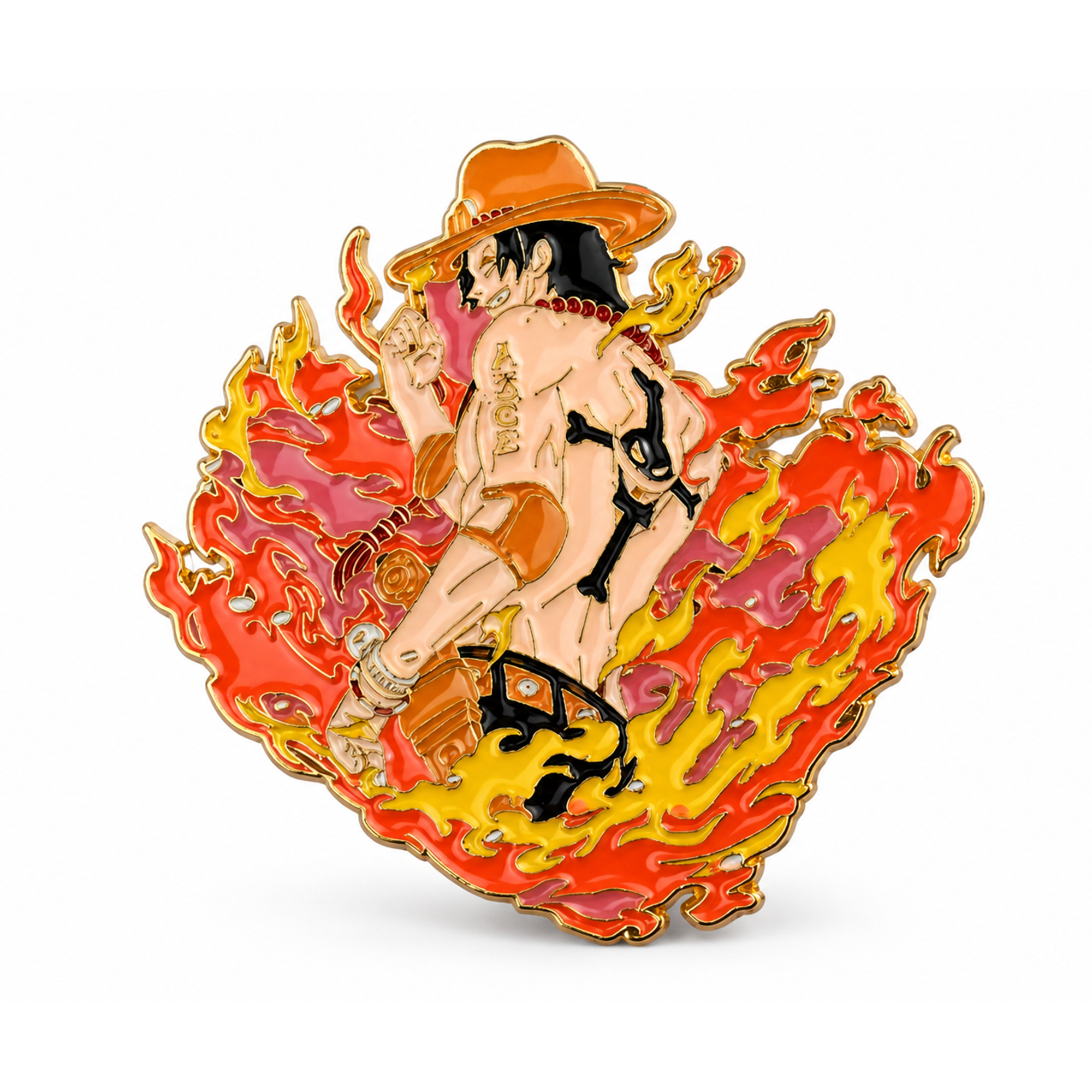 Portgasa D Ace | 6 cm | Metal | Przypinka Anime | One Piece thumbnail 2