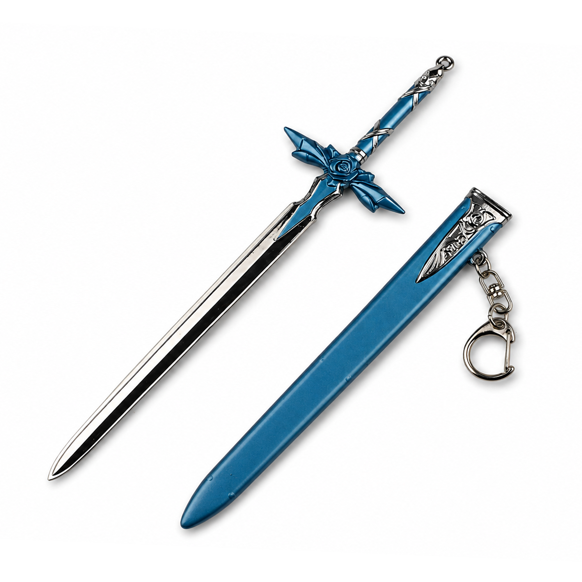 Blue Rose | 16 cm | Metal | Gaming Keychain | Sword Art Online thumbnail 5