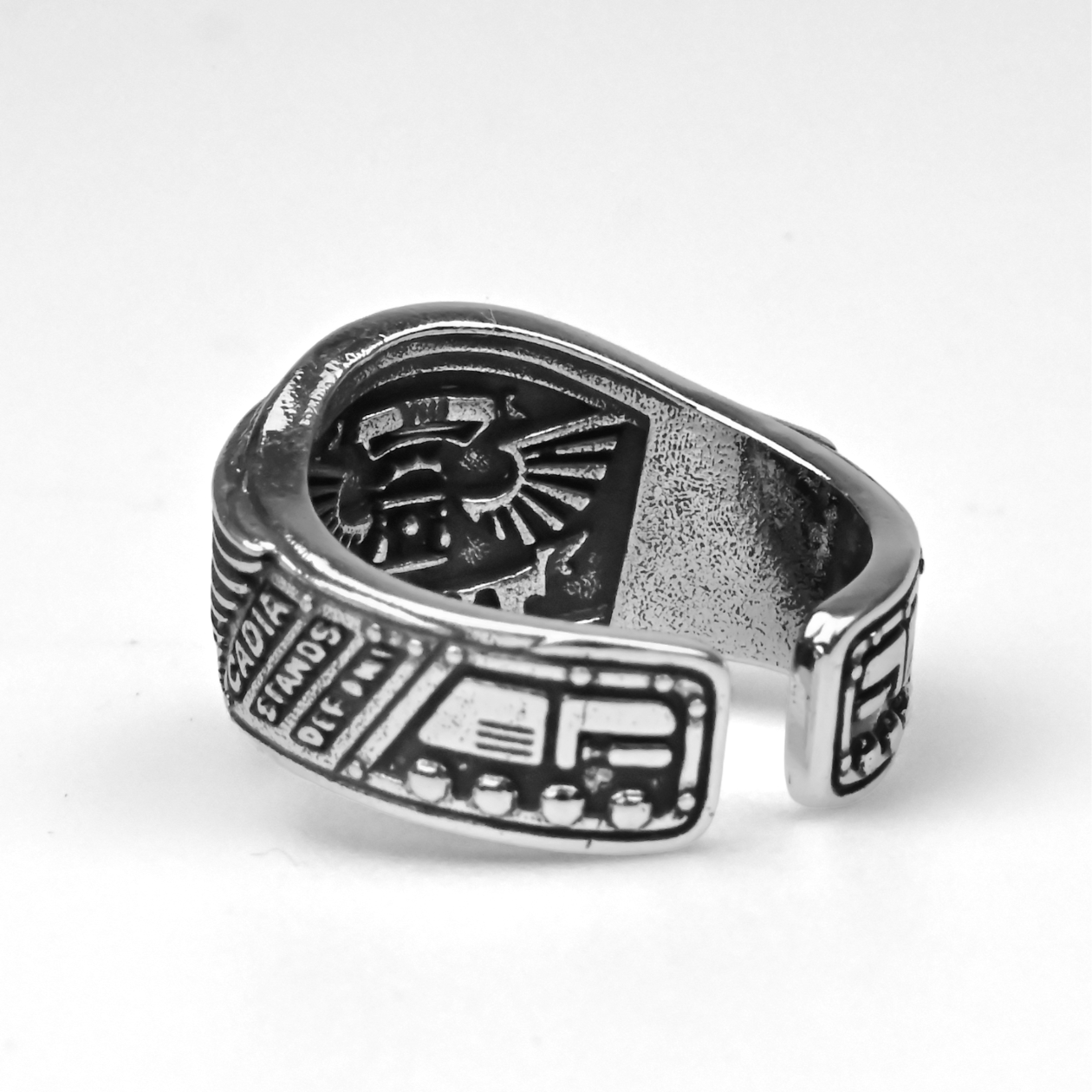 Gloria Cadia | Adjustable Size | Metal | Gaming Ring | Warhammer 40k thumbnail 4