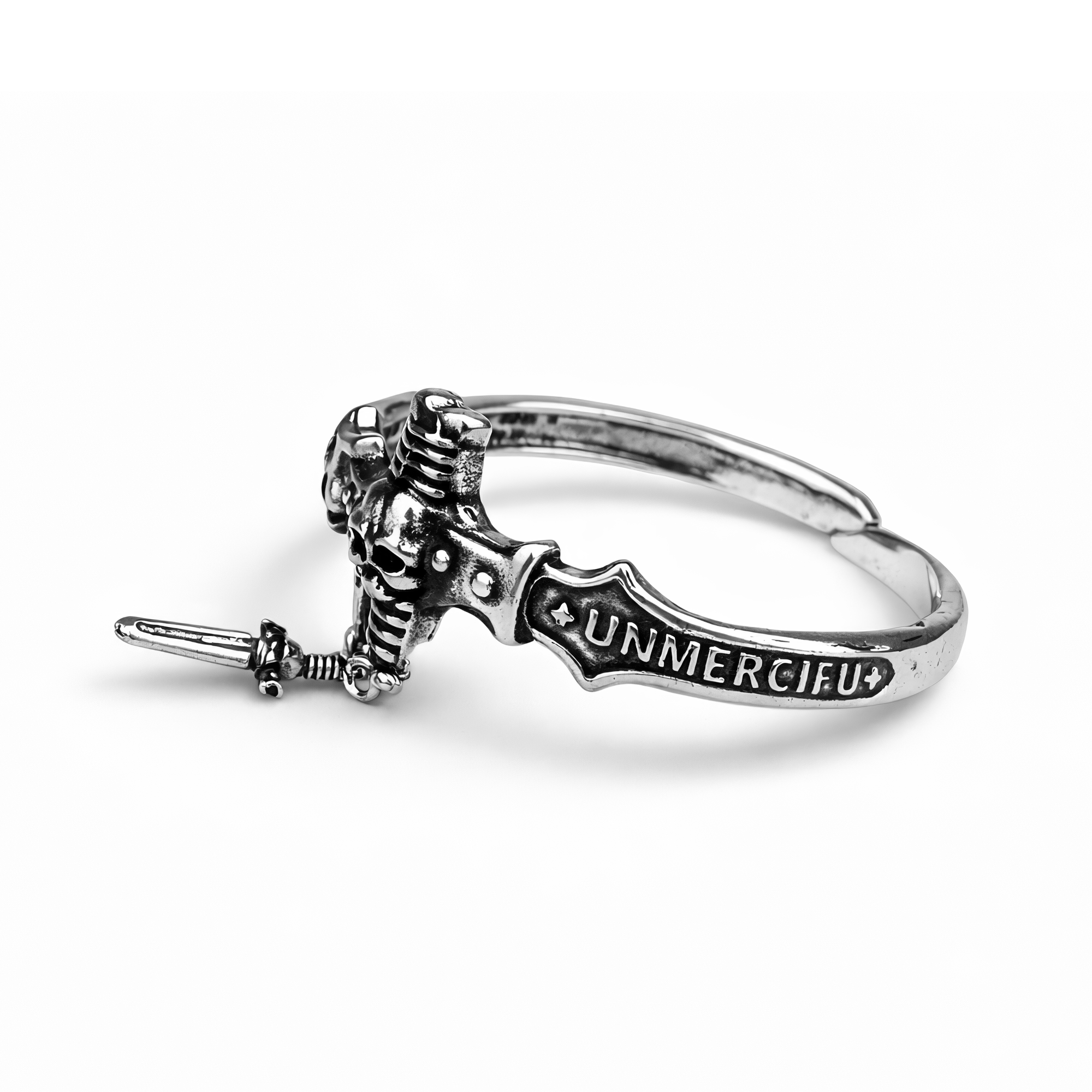 Black Templars | Diameter 8 cm | Metal | Gaming Bracelet | Warhammer 40k thumbnail 2