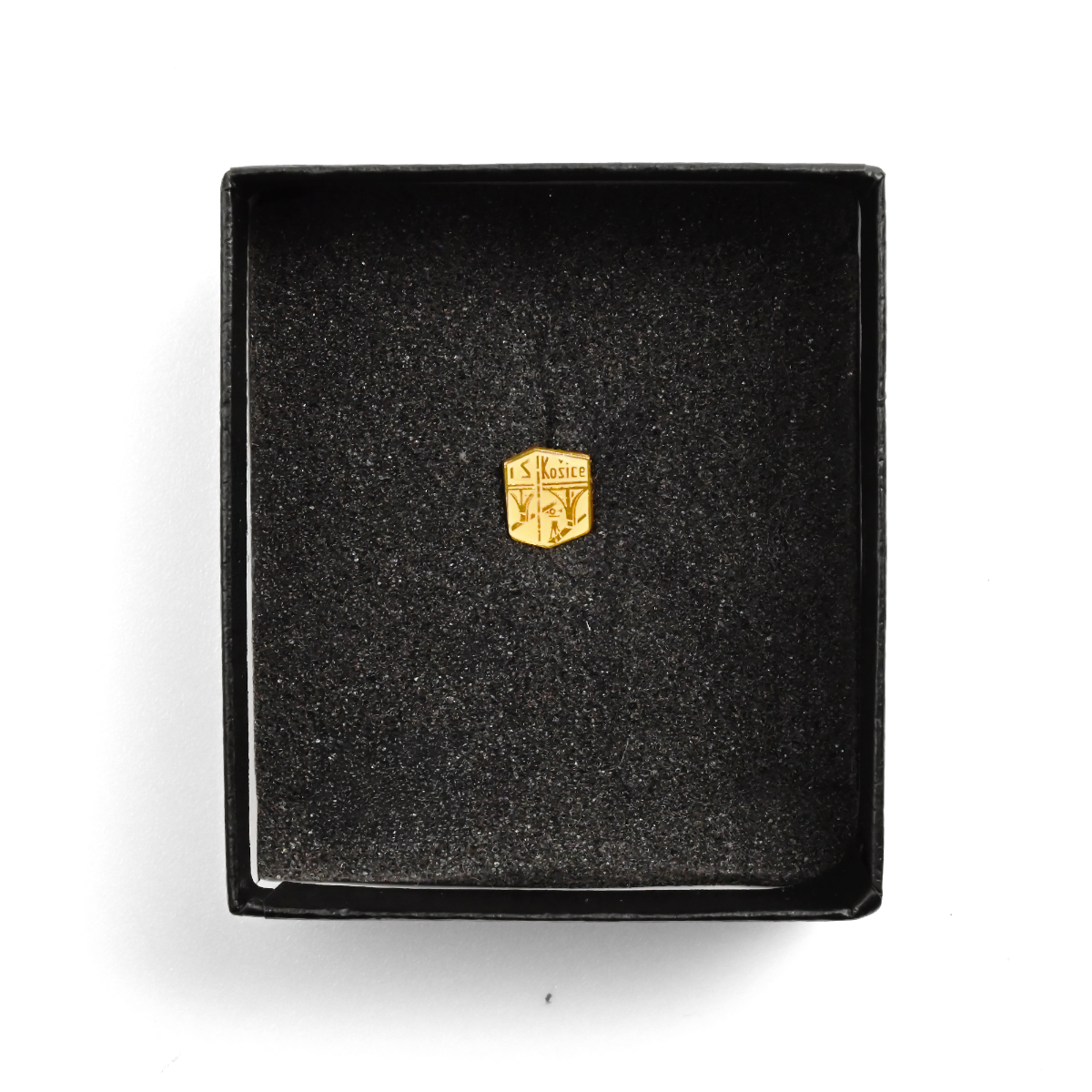 Koszyce | 1.5 cm | Gilded Metall | Przypinka Vintage | Socrealism Tourism thumbnail 2