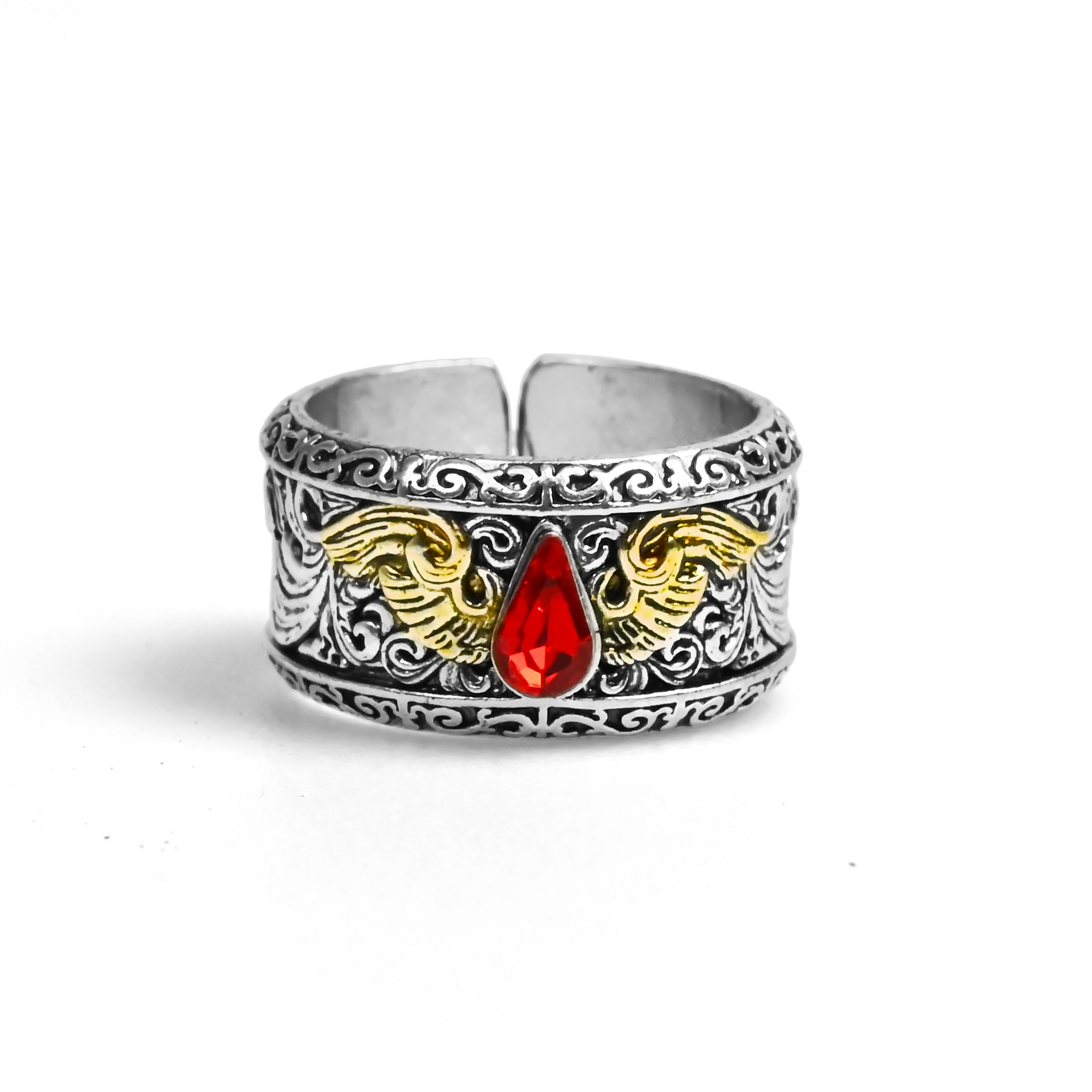 Blood Angels | Adjustable Size | Metal | Gaming Ring | Warhammer 40k thumbnail 4